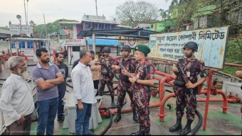 জ্বালানি তেল মজুদ প্রতিরোধ, বিপণনে শৃঙ্খলা রক্ষা এবং নিরবিচ্ছিন্ন সরবরাহ নিশ্চিতে জ্বালানী তেলের ডিপোতে বিজিবি মোতায়েন