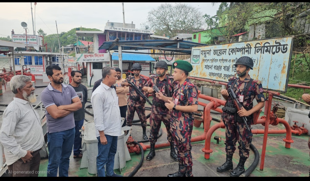 জ্বালানি তেল মজুদ প্রতিরোধ, বিপণনে শৃঙ্খলা রক্ষা এবং নিরবিচ্ছিন্ন সরবরাহ নিশ্চিতে জ্বালানী তেলের ডিপোতে বিজিবি মোতায়েন