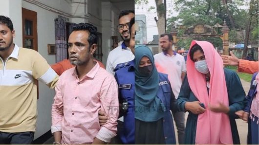 সুনামগঞ্জে হানীট্রাপের অভিযোগে যুবক যুবতী আটক।