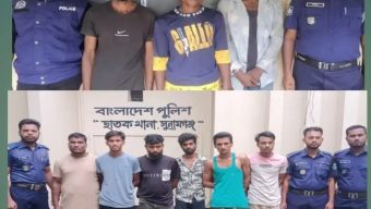 সুনামগঞ্জের ছাতকে পুলিশের পৃথক অভিযানে মাদক-ডাকাতিসহ বিভিন্ন মামলার ৯ জন আসামি গ্রেফতার