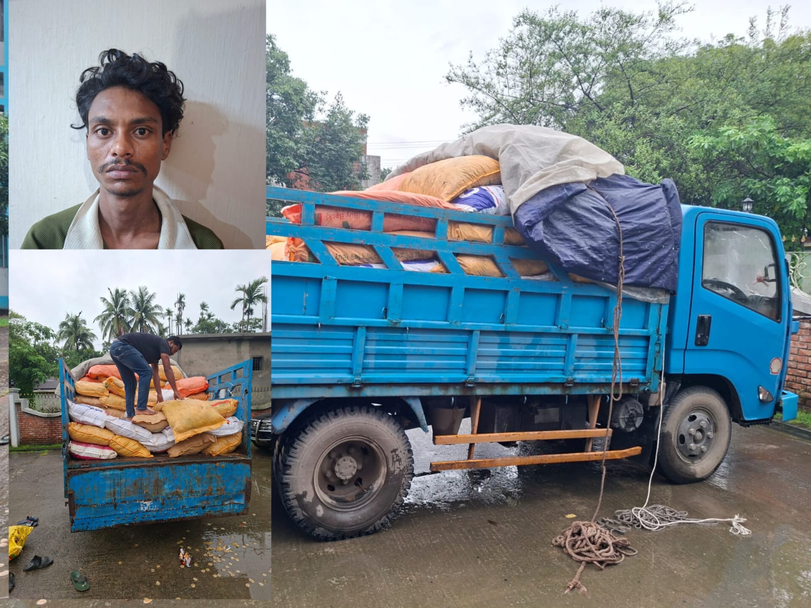 সুনামগঞ্জ ডিবি পুলিশের অভিযানে ট্রাক ভর্তি জিরা ফুচকা সহ এক ব্যক্তি আটক।