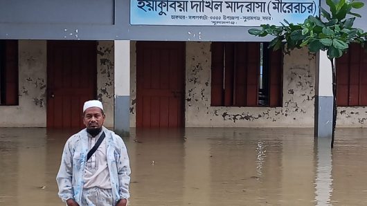 সুনামগঞ্জে বন্যার পদধ্বনি , নিম্নাঞ্চল প্লাবিত
