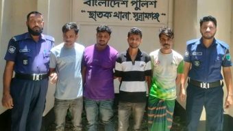 ছাতকে ৪০ পিস ইয়াবা ট্যাবলেটসহ ৪ জন গ্রেপ্তার