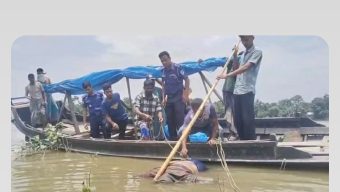 সুনামগঞ্জে সূরমা নদী থেকে অজ্ঞাত নামা যুবকের লাশ উদ্ধার।