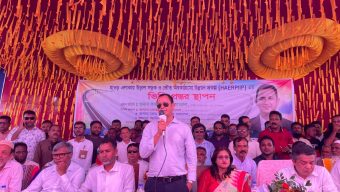 হাওরাঞ্চলের মানুষের যোগাযোগ ব্যবস্থার উন্নতির লক্ষ্যে সুনামগঞ্জে উড়াল সড়কের ভিত্তি প্রস্তর স্থাপন।