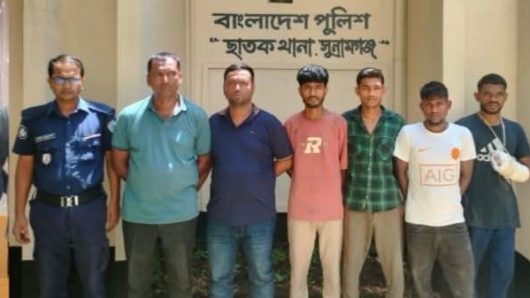 ছাতকে থানা পুলিশের অভিযানে ৭জন গ্রেফতার।