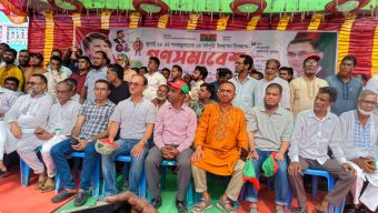 সুনামগঞ্জের দিরাইয়ে ১৪৪ ধারা  উপেক্ষা করে  বিএনপির দুই পক্ষের পাল্টাপাল্টি মিছিল ও সমাবেশ
