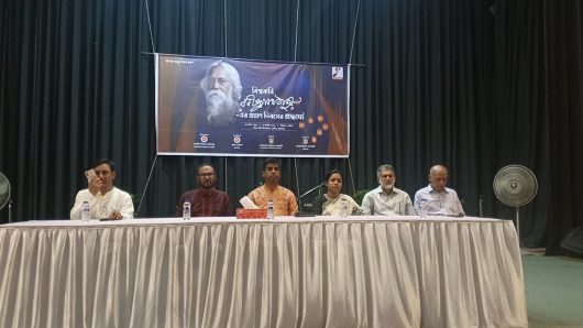 বিশ্ব কবি রবীন্দ্রনাথ ঠাকুরের প্রয়াত দিবসে সুনামগঞ্জ জেলা শিল্প কলা একাডেমীর শ্রদ্ধার্ঘ নিবেদন।