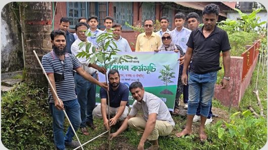 হাওর ও নদীর অস্তিত্ব রক্ষায় সুনামগঞ্জে বৃক্ষরোপণ অভিযান