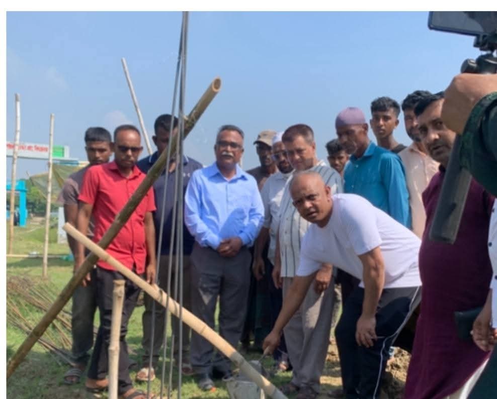 জগন্নাথপুরে ইছরাক আলী এন্ড খাইরুননেছা প্রাথমিক বিদ্যালয়ের ভিত্তিপ্রস্থর স্থাপন