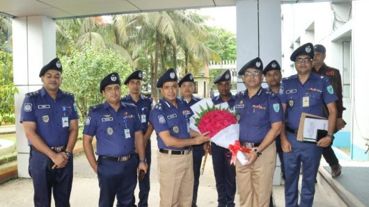 সুনামগঞ্জে বার্ষিক পরিদর্শনে  সিলেট রেঞ্জ ডিআইজি
