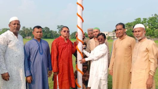 সুনামগঞ্জে বাণিজ্য মেলার ভিত্তিপ্রস্তর স্থাপন।