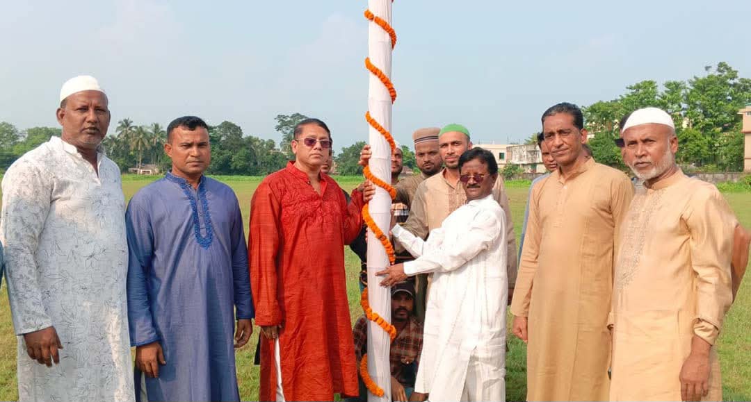 সুনামগঞ্জে বাণিজ্য মেলার ভিত্তিপ্রস্তর স্থাপন।
