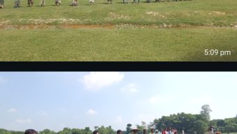 কৃষিজমির কাজ ও গবাদিপশুর চারণভূমি রক্ষায় মানববন্ধন